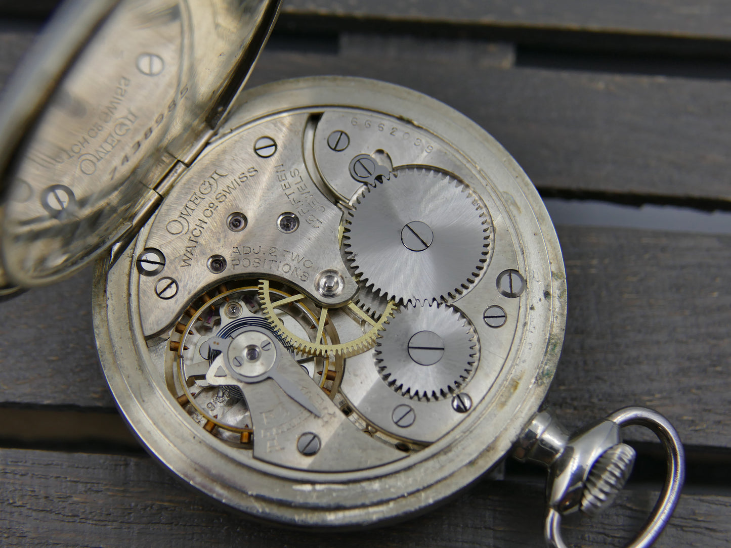 1923 vintage pocket gousset watch Omega 40.6 LT manual wind