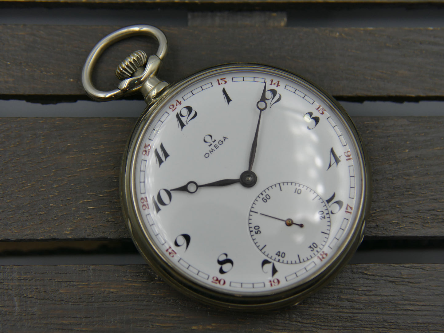 1939 vintage pocket gousset watch Omega 38.5L.T1 15 Jewels manual wind