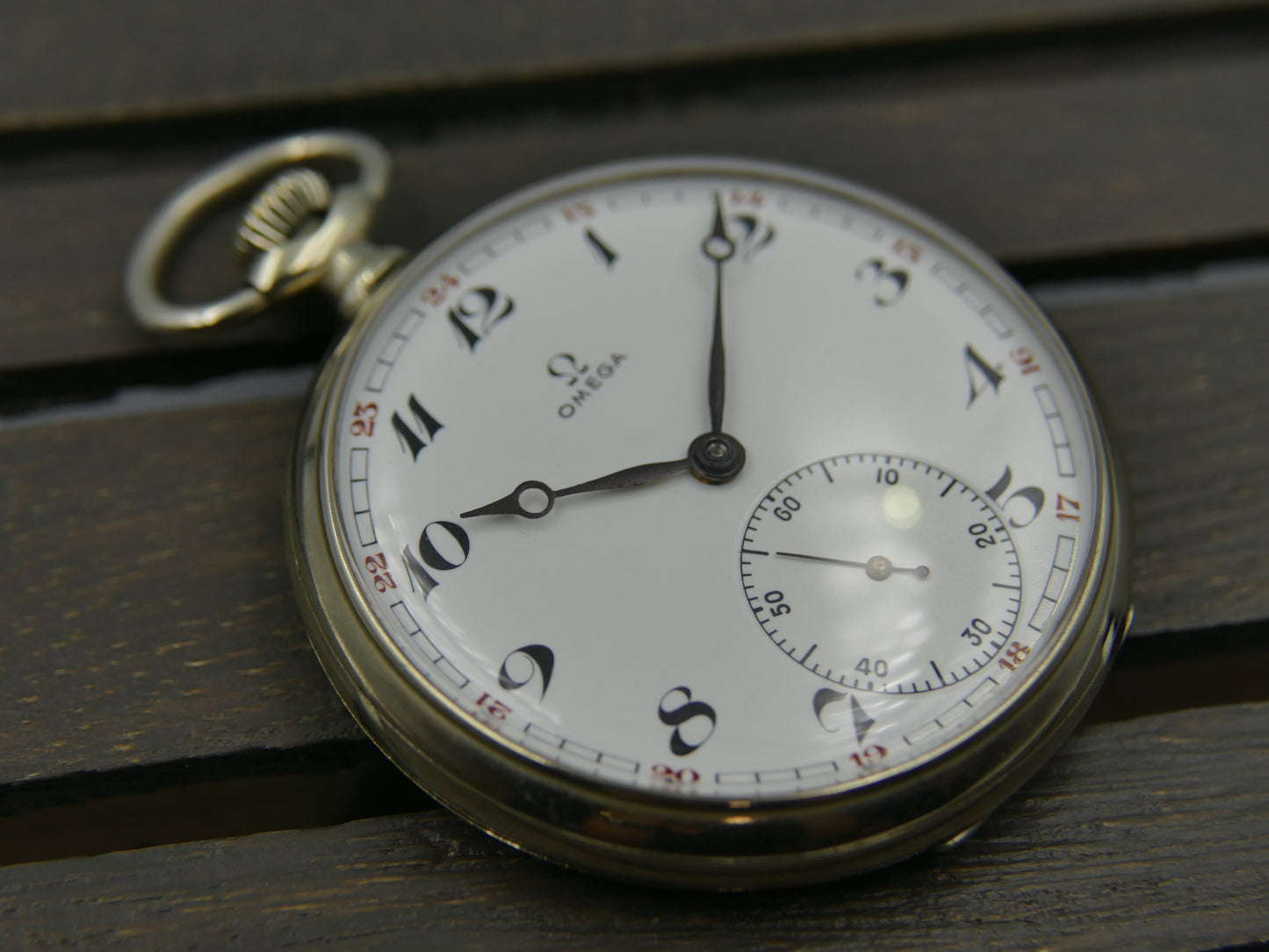 1939 vintage pocket gousset watch Omega 38.5L.T1 15 Jewels manual wind
