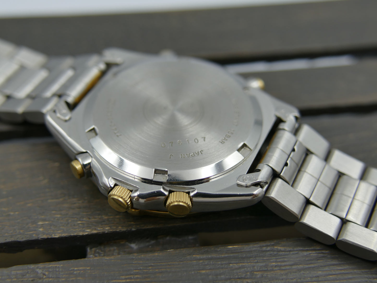 90's vintage watch mens Seiko 7T42-6A00 Chronograph sports 150 alarm MINT w/box