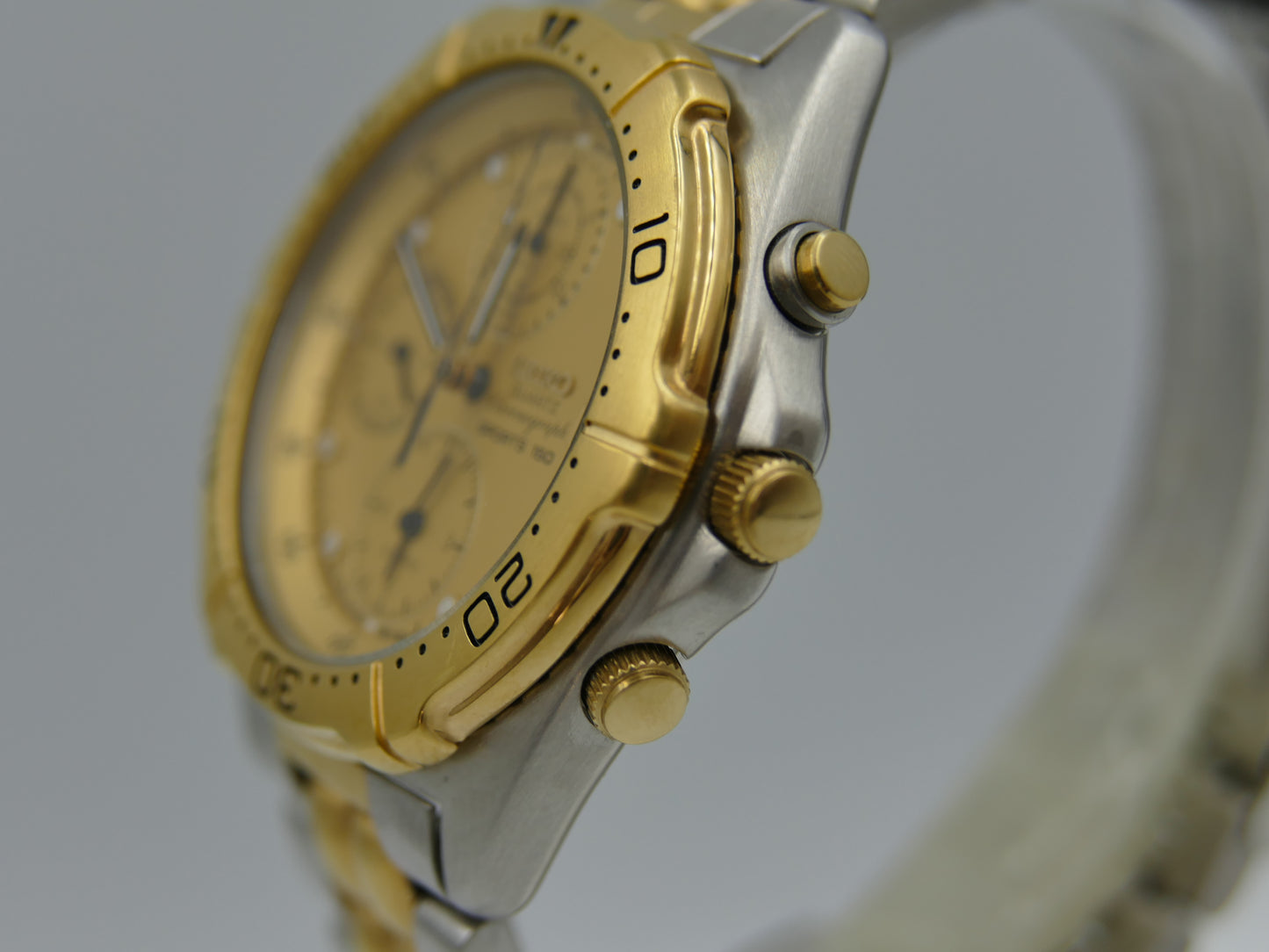 90's vintage watch mens Seiko 7T42-6A00 Chronograph sports 150 alarm MINT w/box