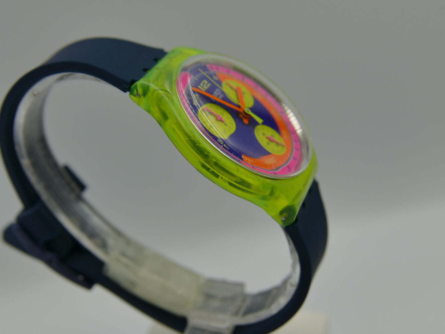 90s vintage watch mens Swatch GRAND PRIX SCJ101 chronograph quartz serviced