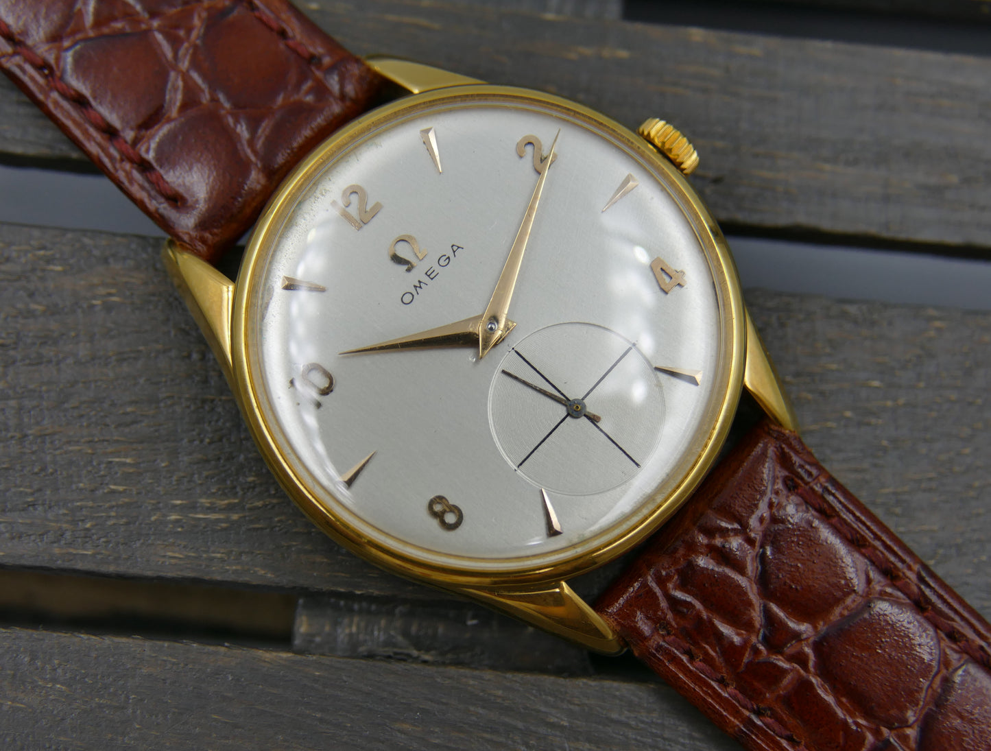 50's vintage watch mens Omega BK 2800 -1 manual wind cal. 266 serviced