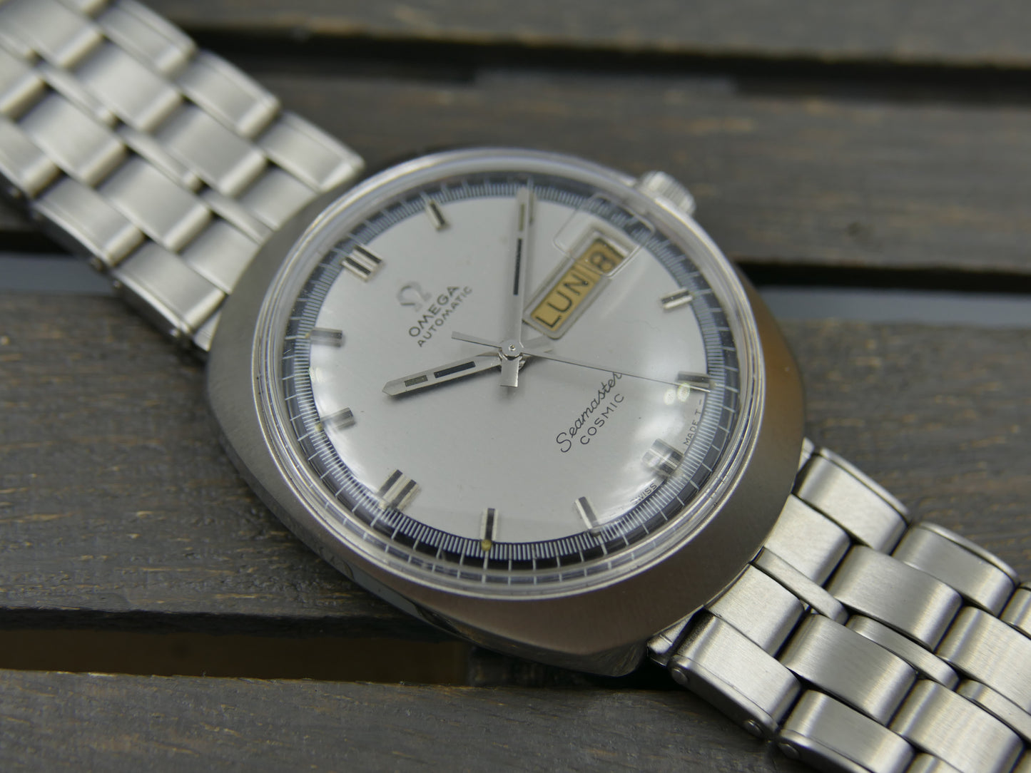 70s vintage watch mens Omega Seamaster Cosmic ref 166.035 automatic 752 serviced