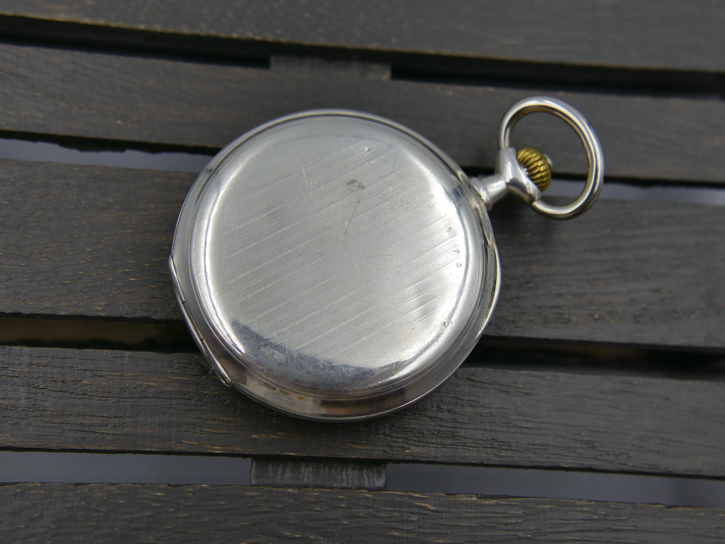 1912 vintage pocket gousset watch solid silver 0.900 savonnette Omega 18’’’