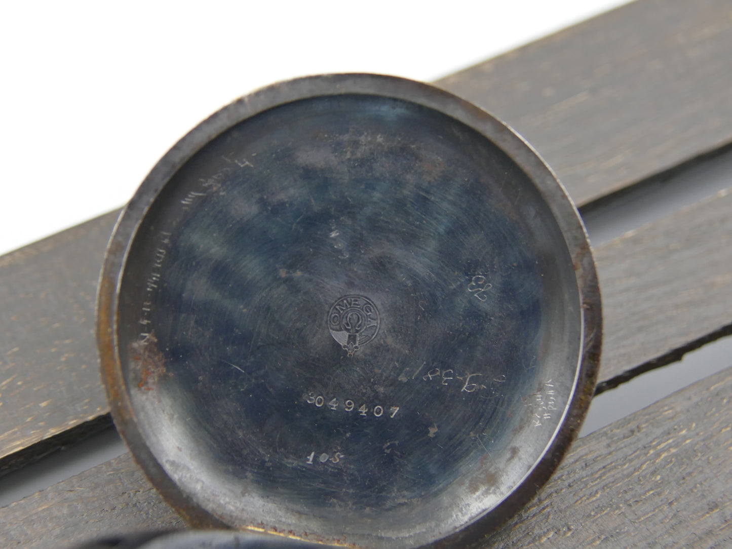 10’s vintage pocket gousset watch Omega gun metal 18’’’ serviced