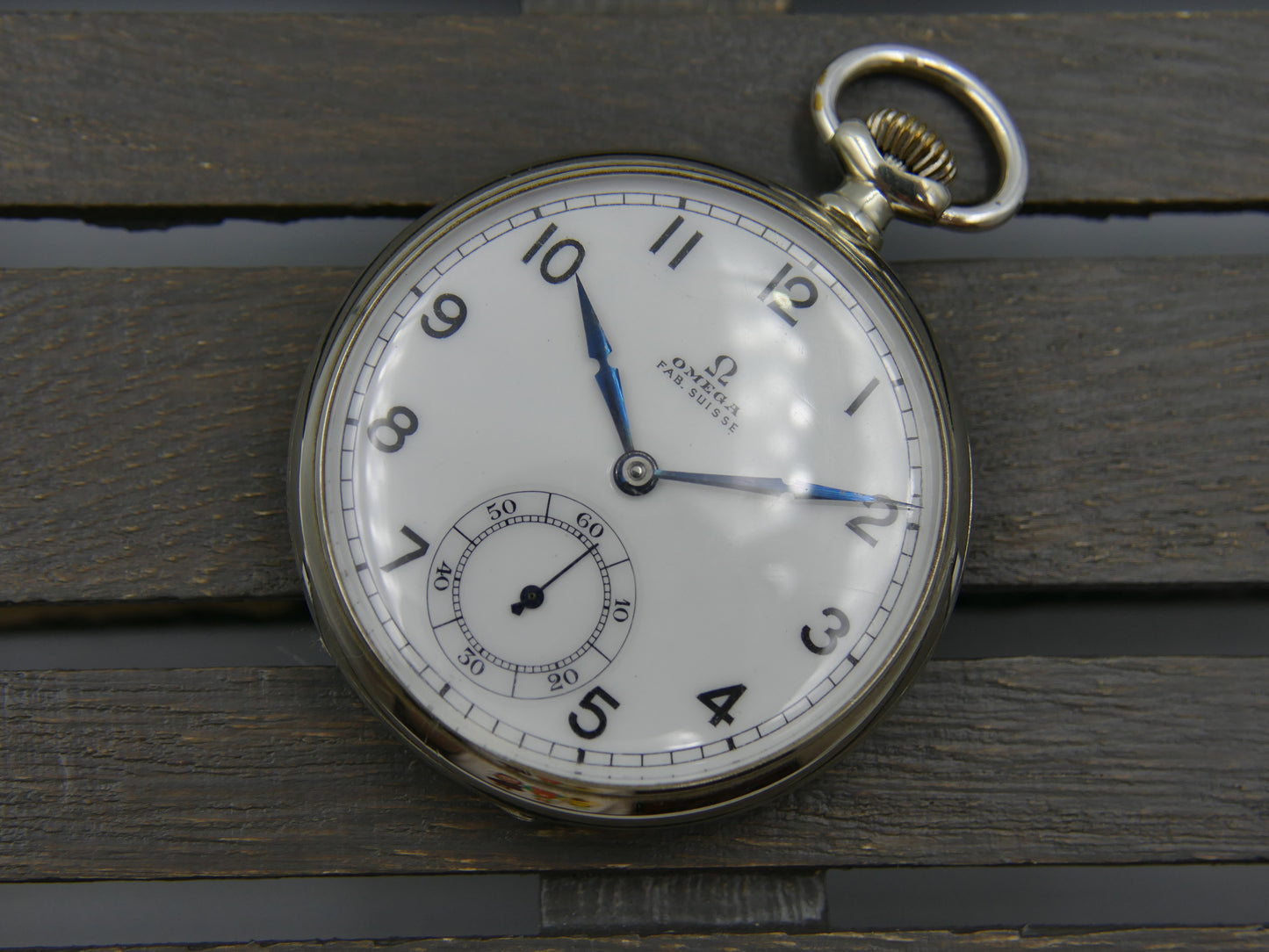 1934 vintage pocket gousset watch Omega 38.5 LT1 serviced