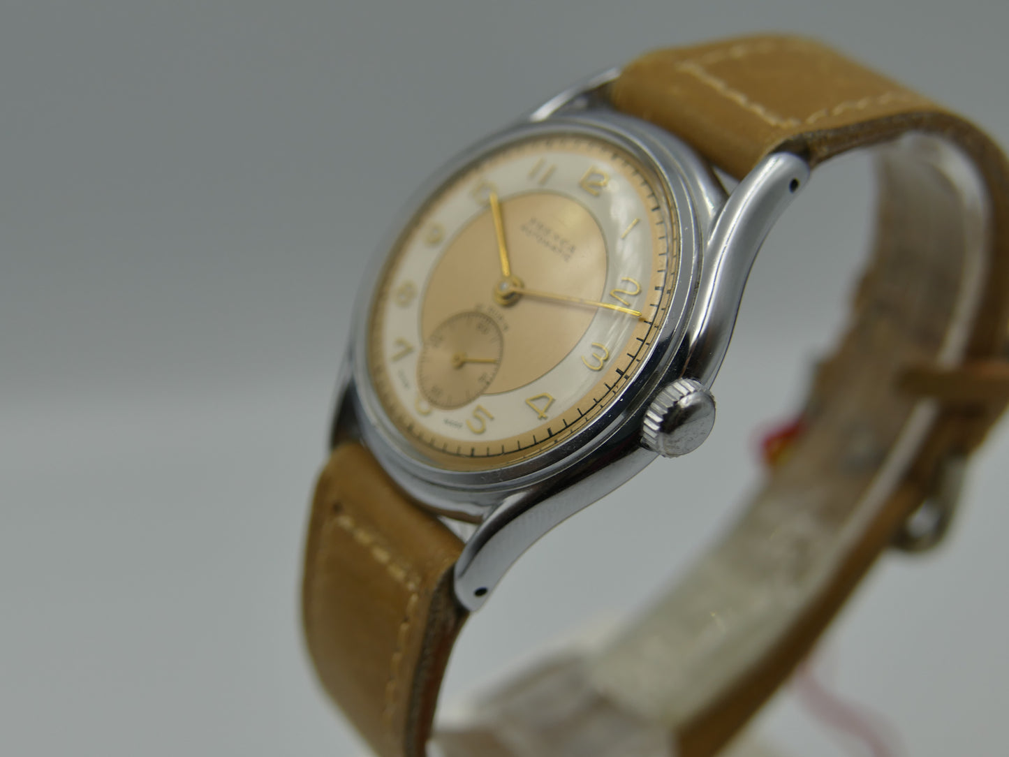 40's vintage watch mens swiss FRENCA buser freres automatic N.O.S