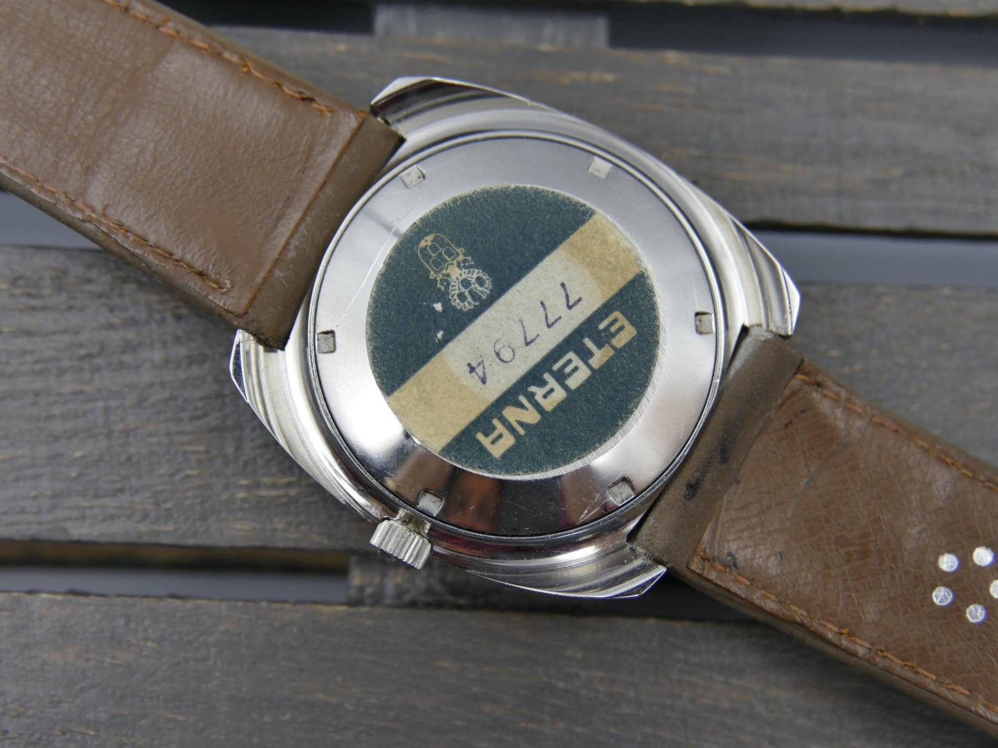 70s vintage watch mens Eterna Matic ref. 169 T automatic N.O.S