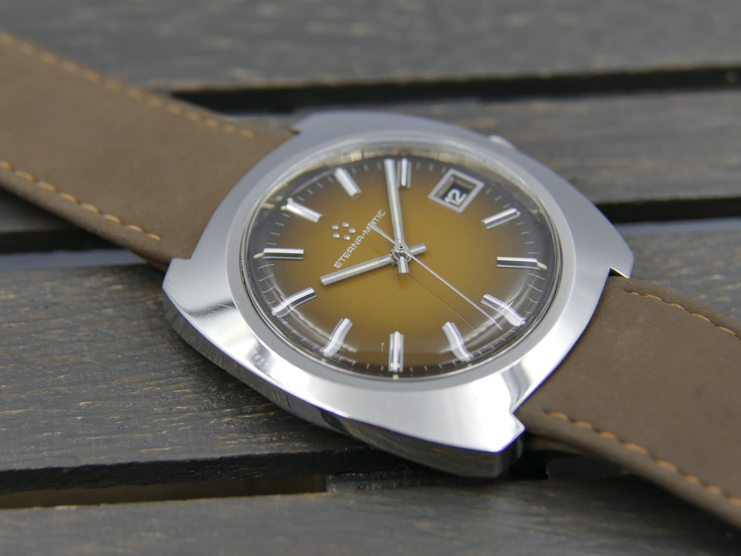 70s vintage watch mens Eterna Matic ref. 169 T automatic N.O.S