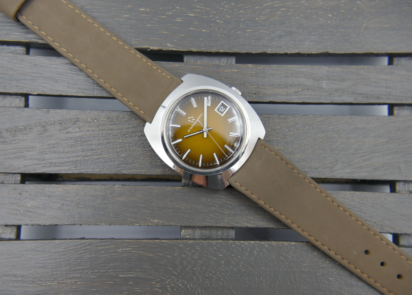 70s vintage watch mens Eterna Matic ref. 169 T automatic N.O.S