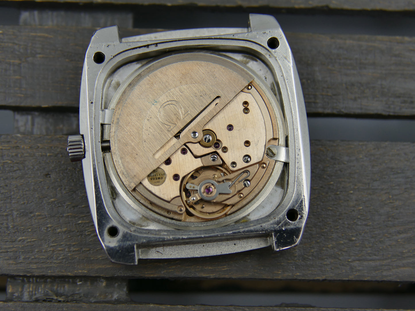 70s vintage watch mens Omega Seamaster ref. 166.0138 automatic 1012 Big Square tv