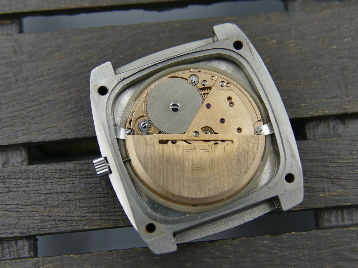 70s vintage watch mens Omega Seamaster ref. 166.0138 automatic 1012 Big Square tv
