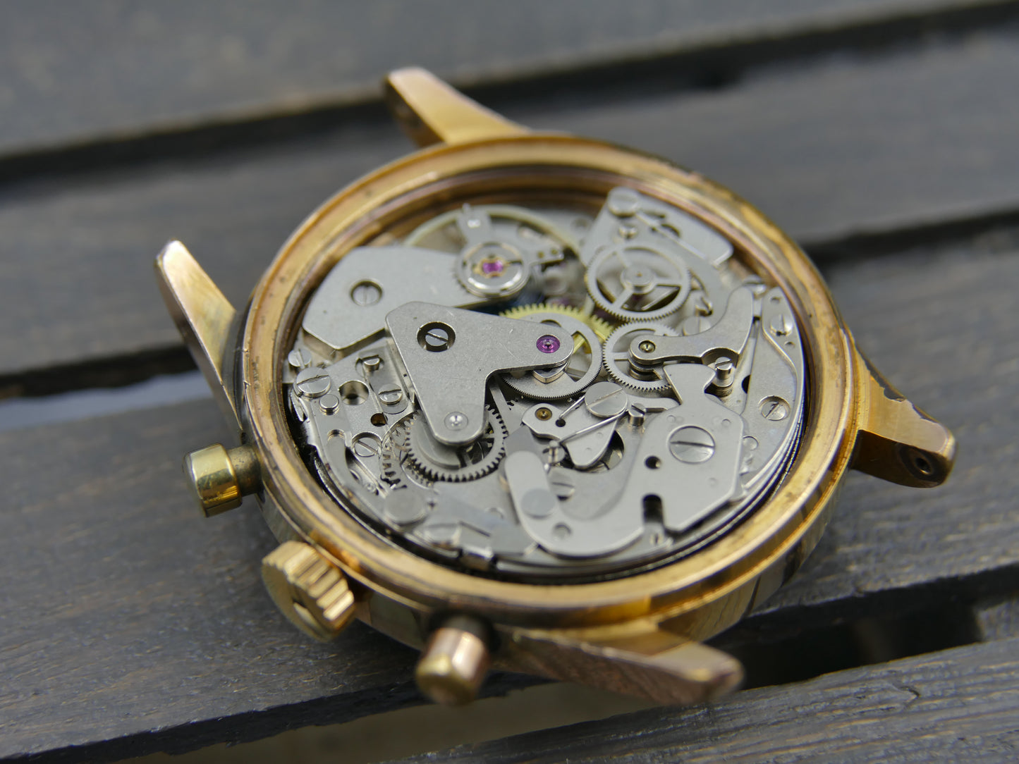 70s vintage watch mens Difor Suisse Chronograph Valjoux 7734 ref. 66.41.52