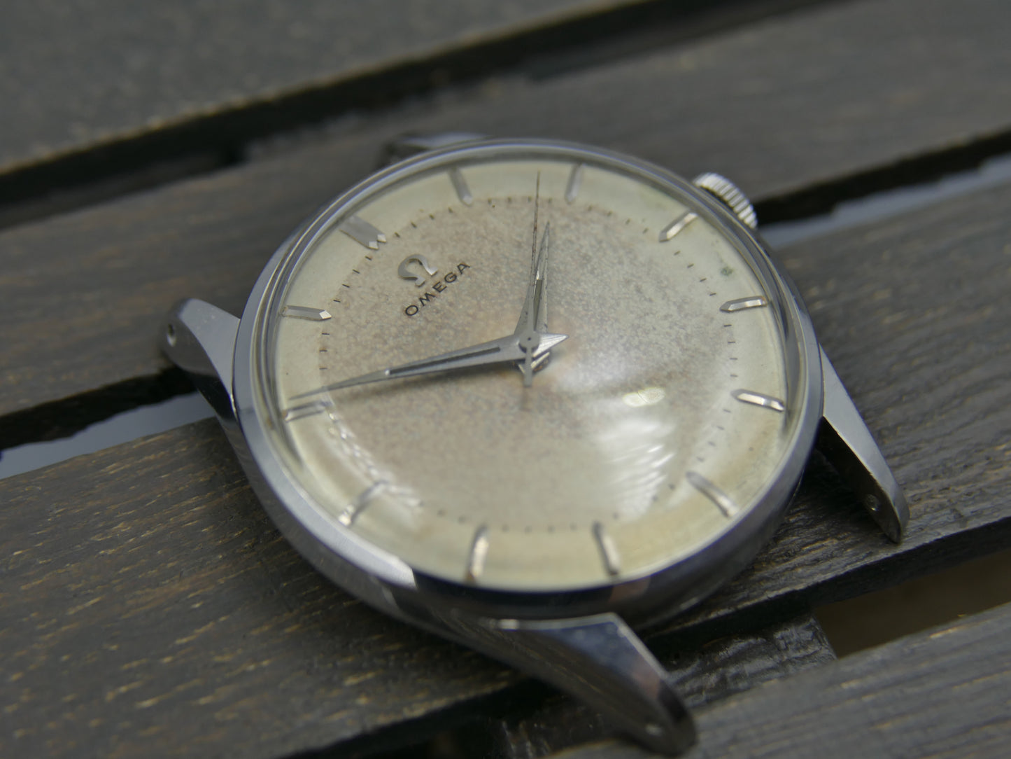 50s vintage watch mens Omega ref 2810 -4sc hand wind 283 two tone