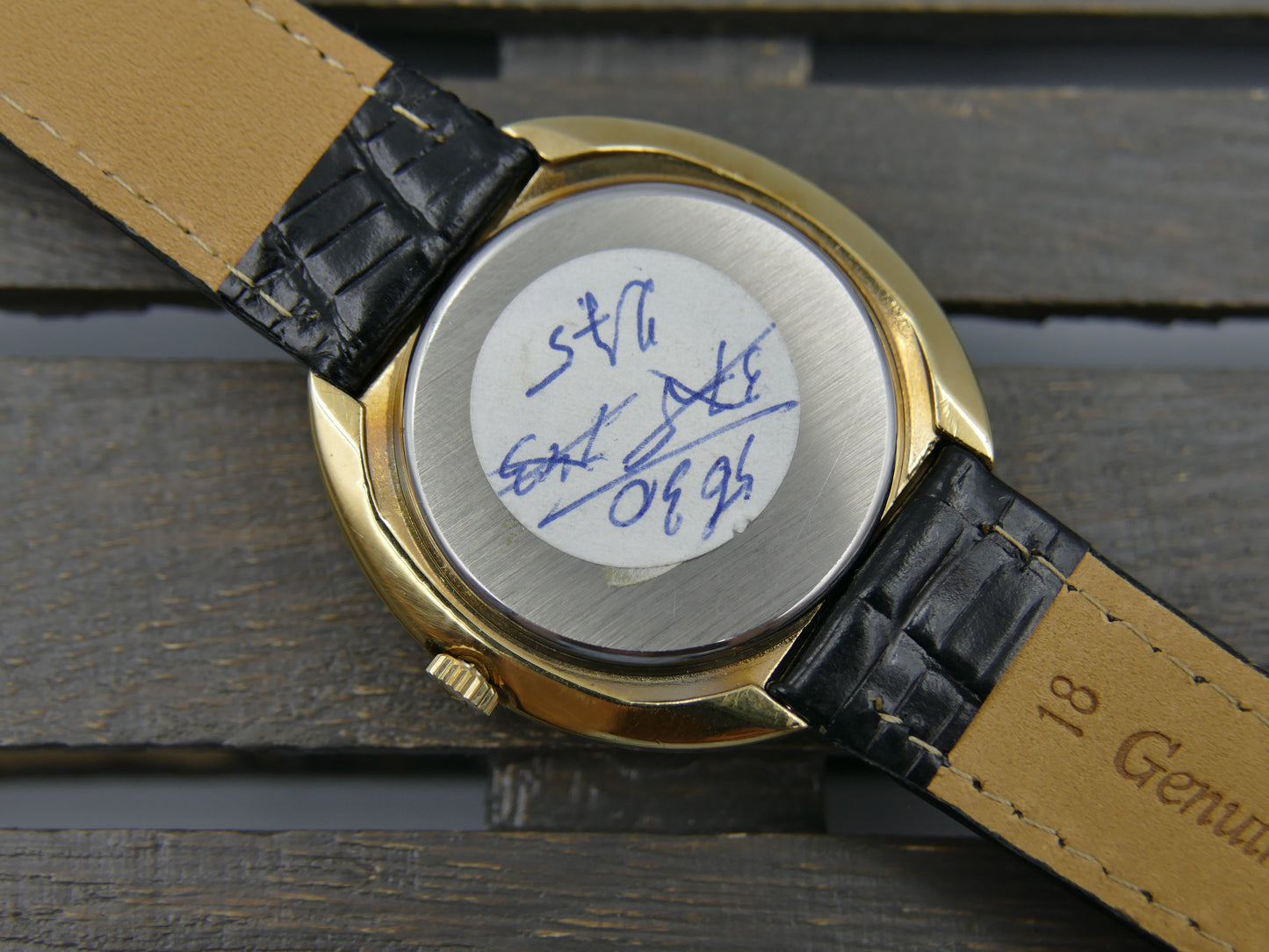 80's vintage watch mens Edox oval ref 32807-10 hand wind Cal. AS / ST 1950 / 51 N.O.S