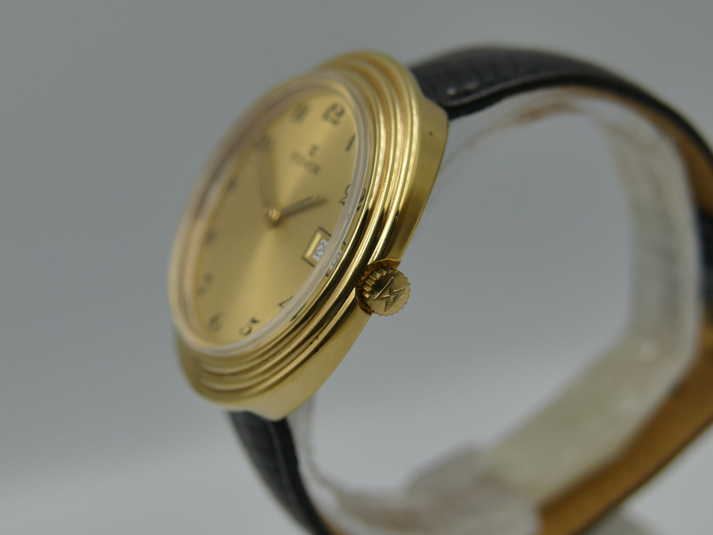 80's vintage watch mens Edox oval ref 32807-10 hand wind Cal. AS / ST 1950 / 51 N.O.S
