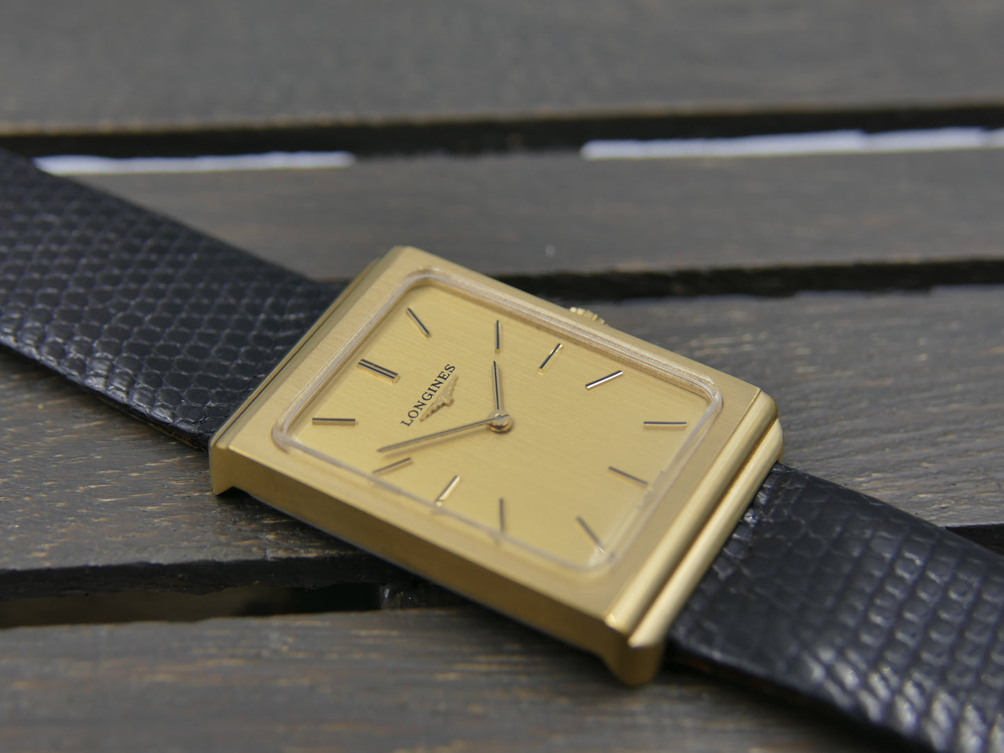 70s vintage watch mens Rectangular Dress tank Longines 5045.2 cal. L817.4 N.O.S