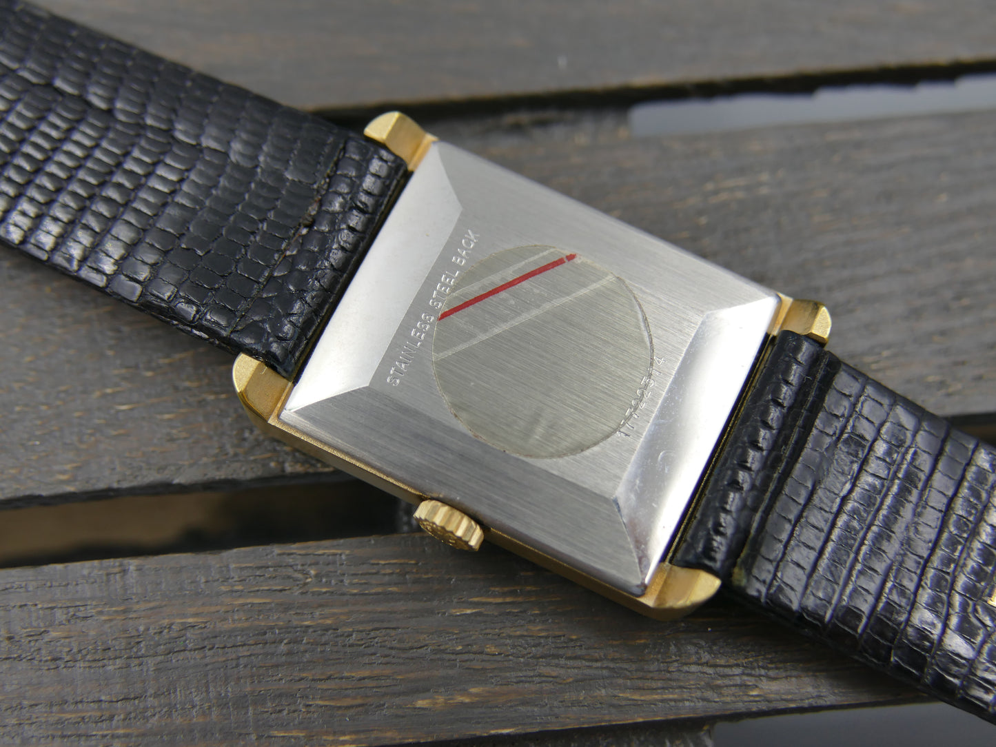 70s vintage watch mens Rectangular Dress tank Longines 5045.2 cal. L817.4 N.O.S