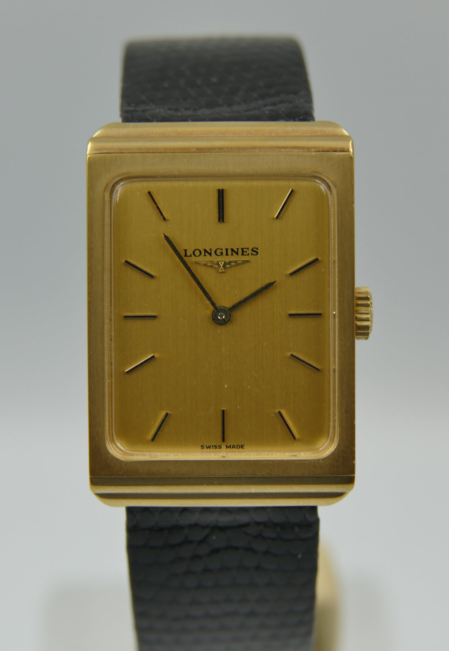 70s vintage watch mens Rectangular Dress tank Longines 5045.2 cal. L817.4 N.O.S