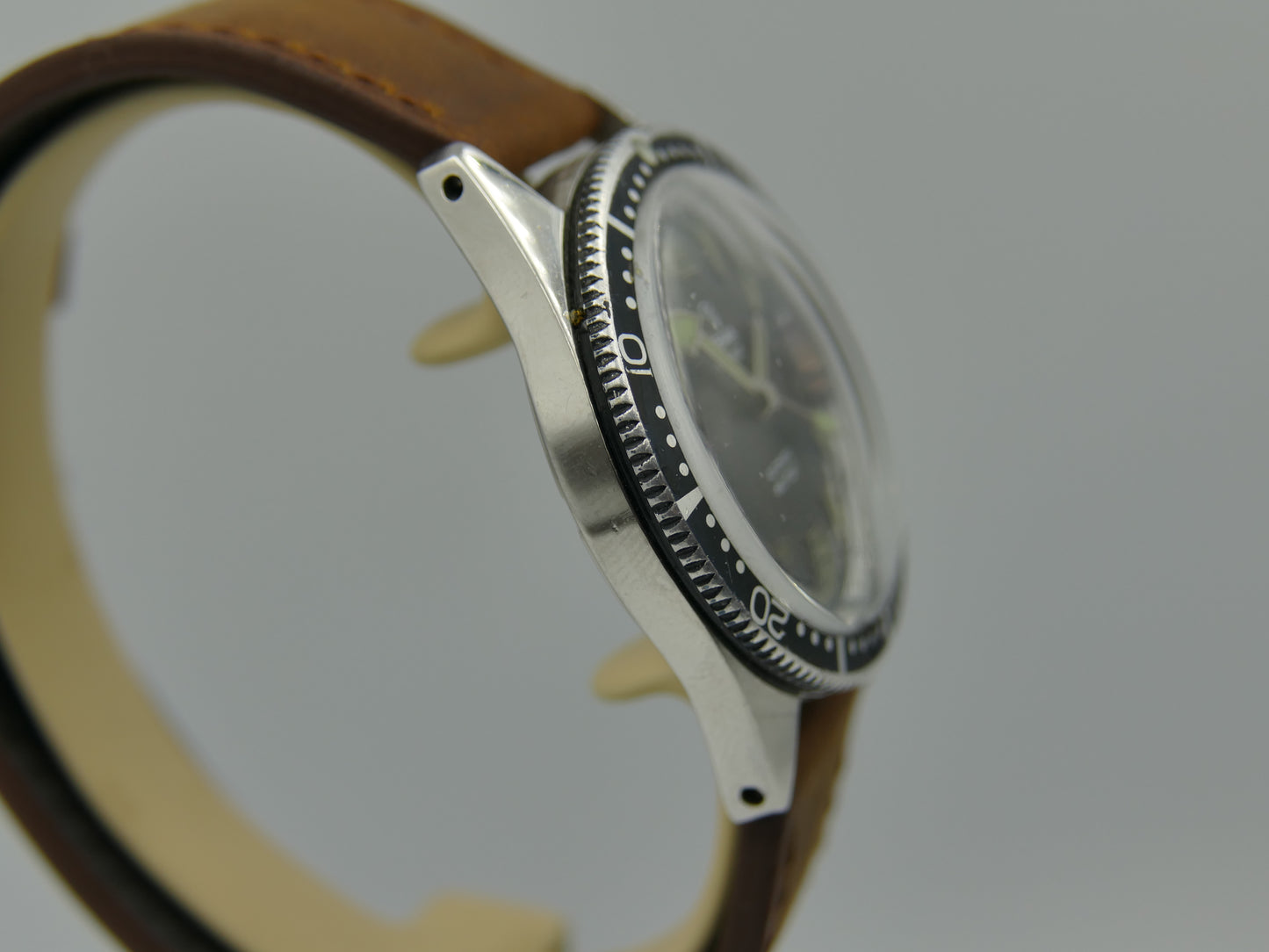 60's vintage watch mens Yema 660 feet SKIN DIVER ref 8755 Steel Pre superman 37mm