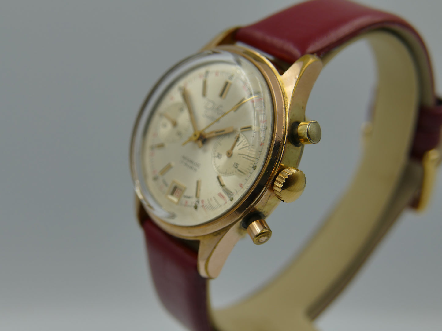 70s vintage watch mens Difor Suisse Chronograph Valjoux 7734 ref. 66.41.52