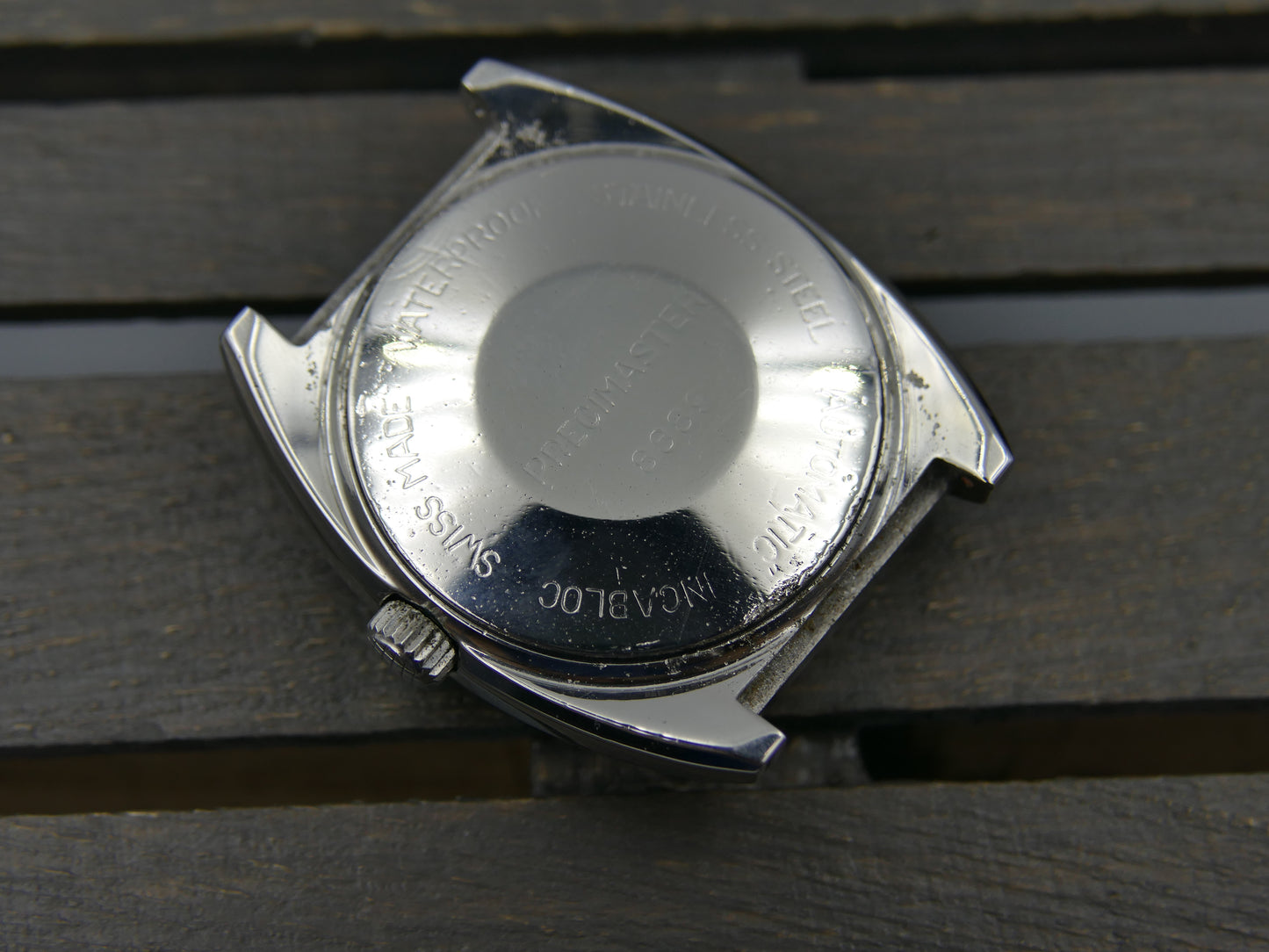 70s vintage watch mens diver compressor case Exactus precimaster automatic ETA 2472 serviced