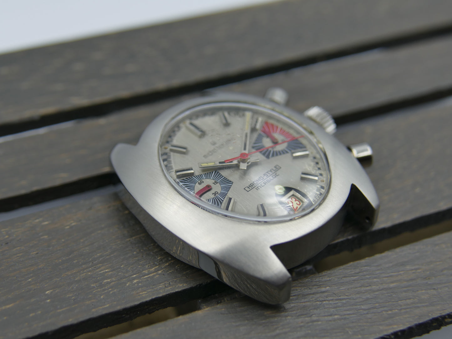 70s vintage watch mens Michel Herbelin chrono style chronograph valjoux 7734