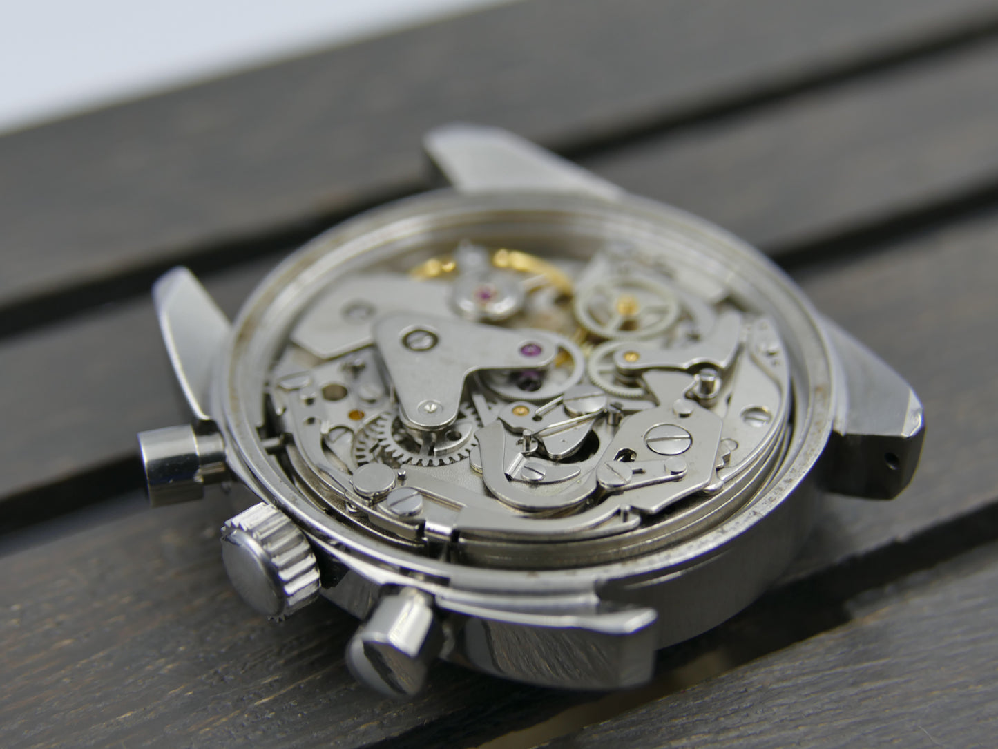 70s vintage watch mens Michel Herbelin chrono style chronograph valjoux 7734
