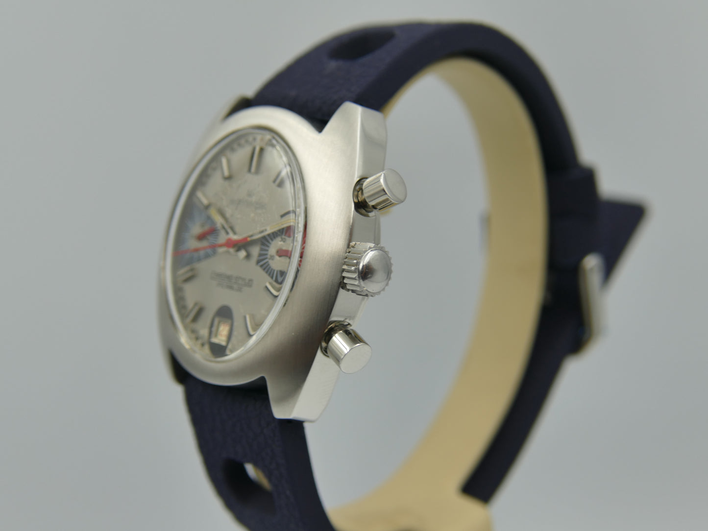 70s vintage watch mens Michel Herbelin chrono style chronograph valjoux 7734