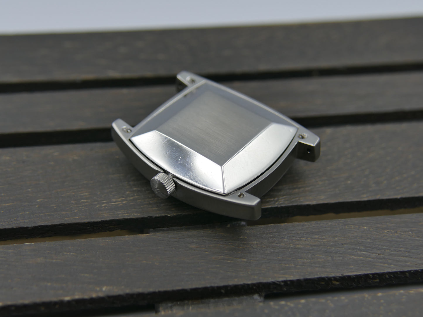 60s vintage watch mens Girard perregaux Gyromatic tonneau steel serviced