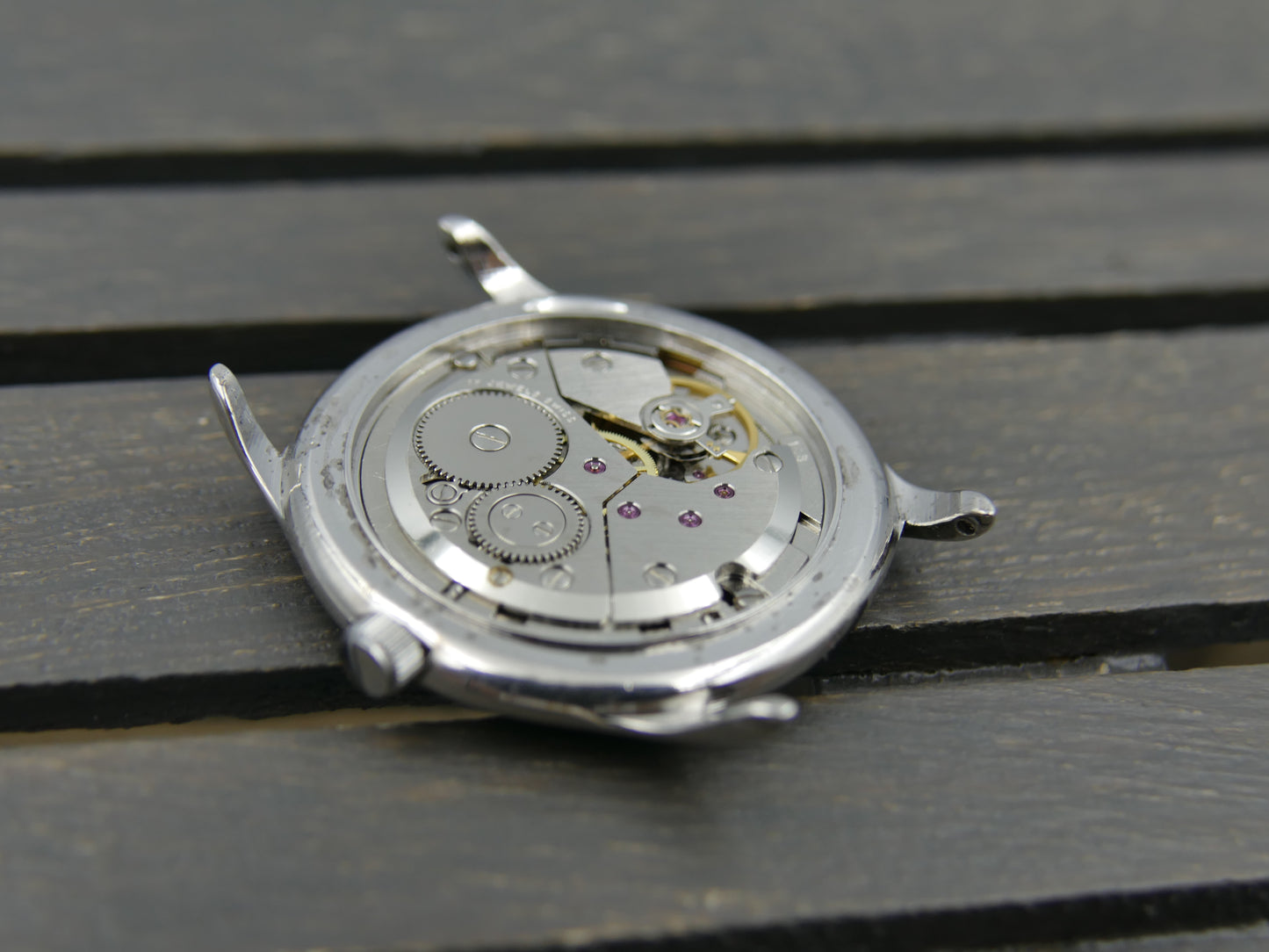 80s watch mens Michel Herbelin Paris ref 2813 Peseux 7001 flat serviced