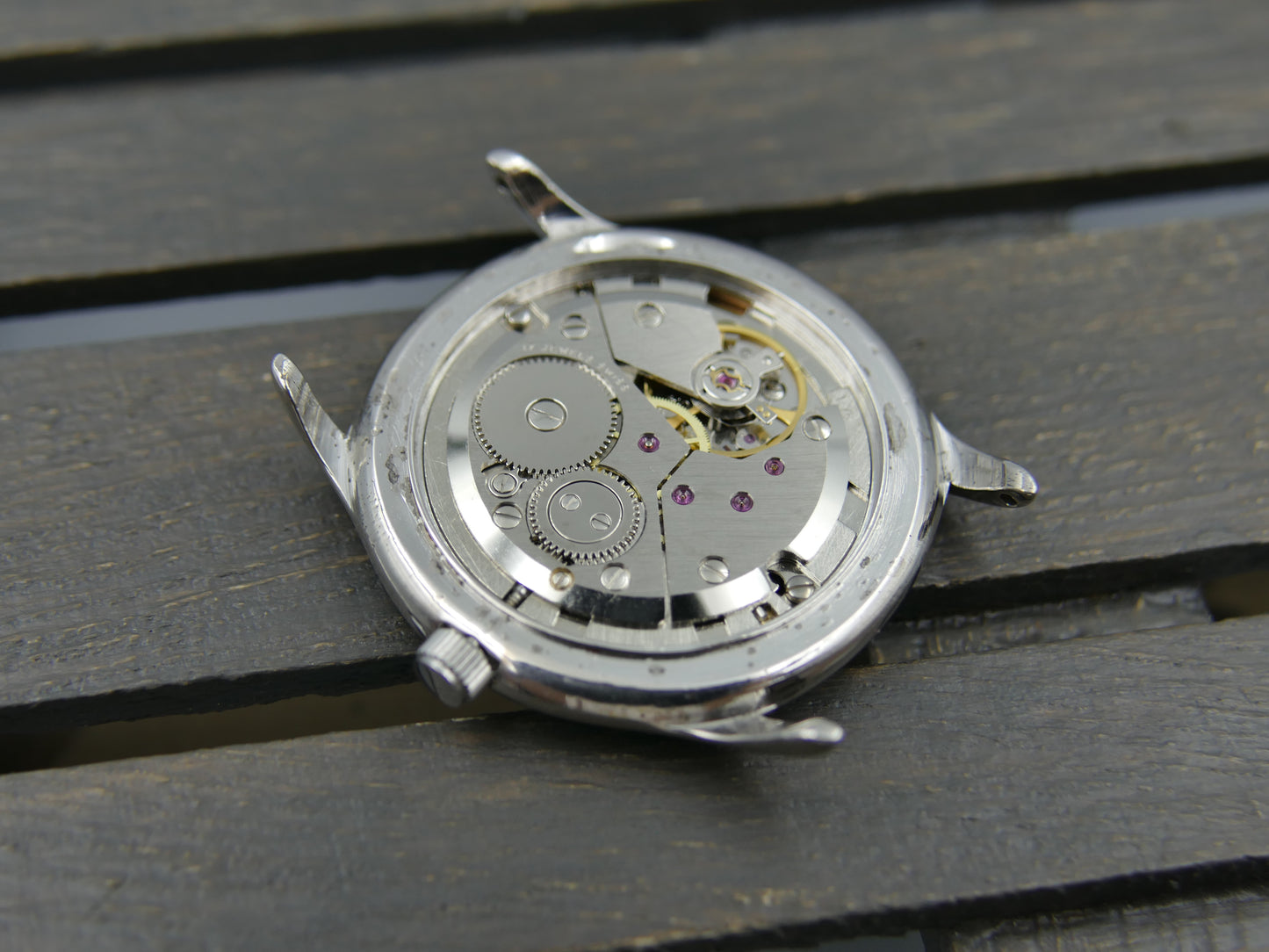 80s watch mens Michel Herbelin Paris ref 2813 Peseux 7001 flat serviced