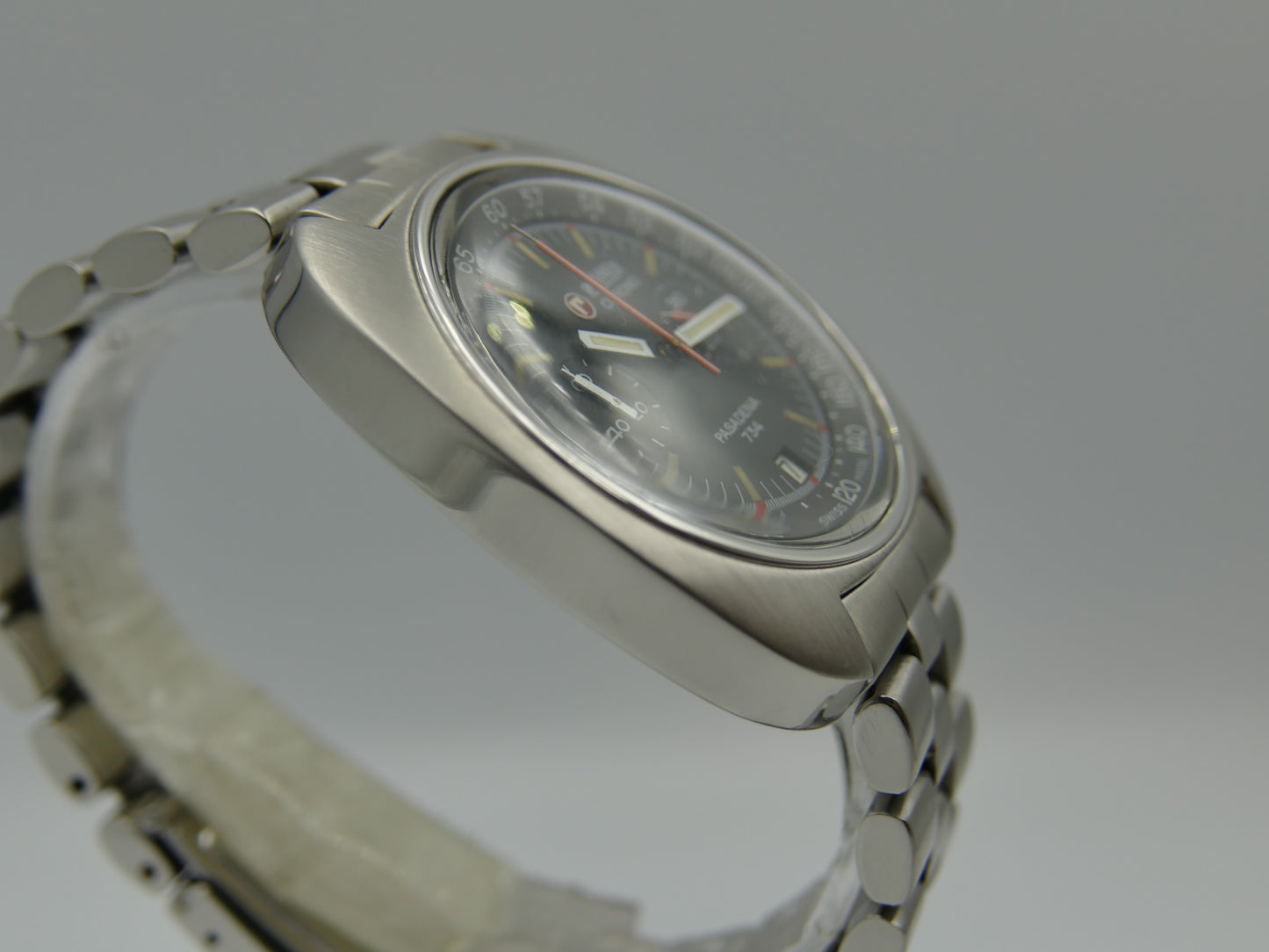 70s vintage watch mens Roamer Pasadena 734 ref 734-9120.608 chrono valjoux 7734 serviced