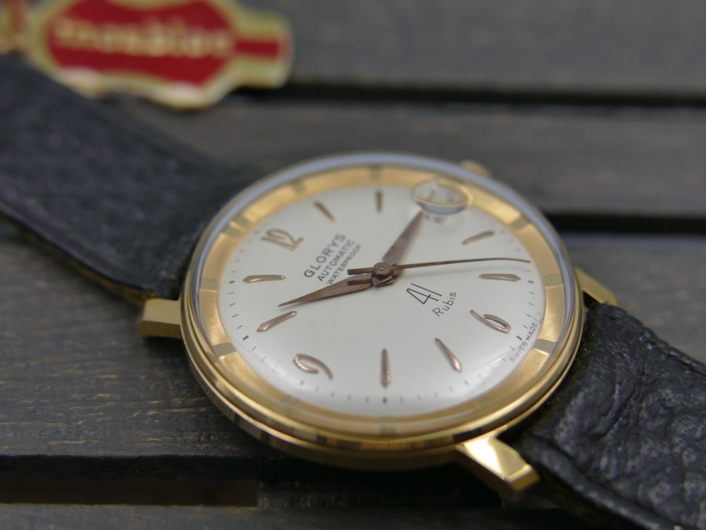 60s vintage watch mens swiss Glorys automatic 41 jewels ETA 2452 NOS serviced