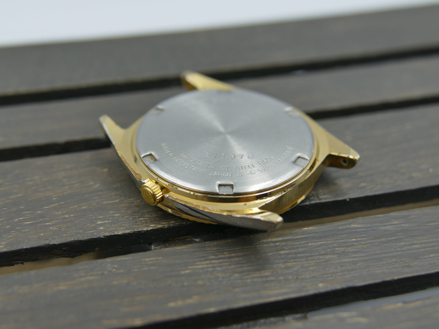 vintage watch mens Seiko SQ quartz president gold pl