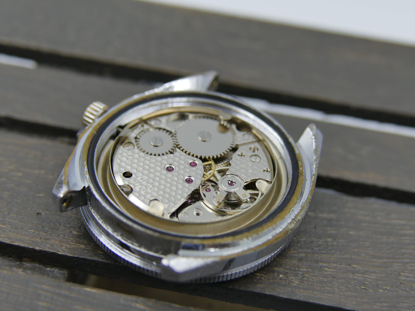 60s vintage watch mens YEMA SOUS-MARINE Diver blue dial