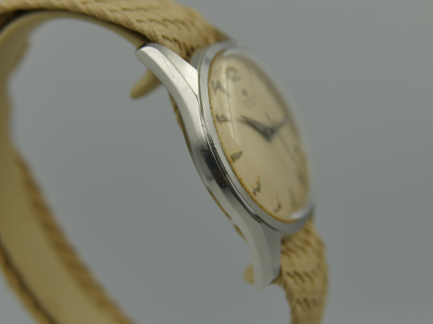 50s vintage watch mens Zenith Pilot cal. 120 serviced 35mm