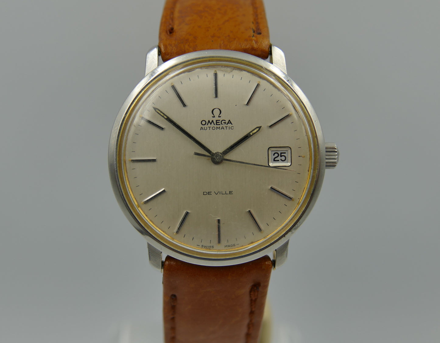 70s vintage watch mens Omega De Ville ref 166.0134 automatic 1012 SS serviced