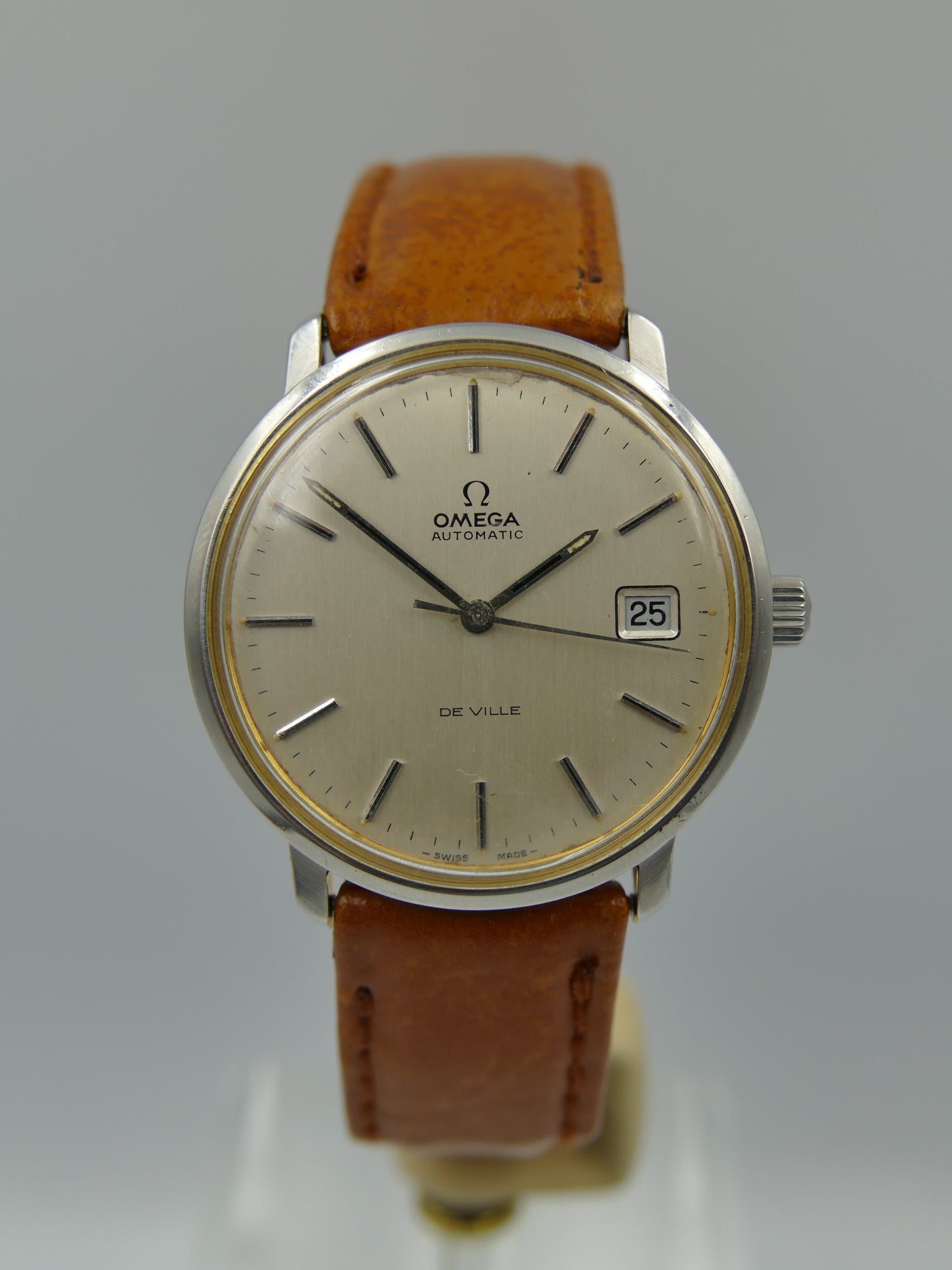 70s vintage watch mens Omega De Ville ref 166.0134 automatic 1012 SS serviced