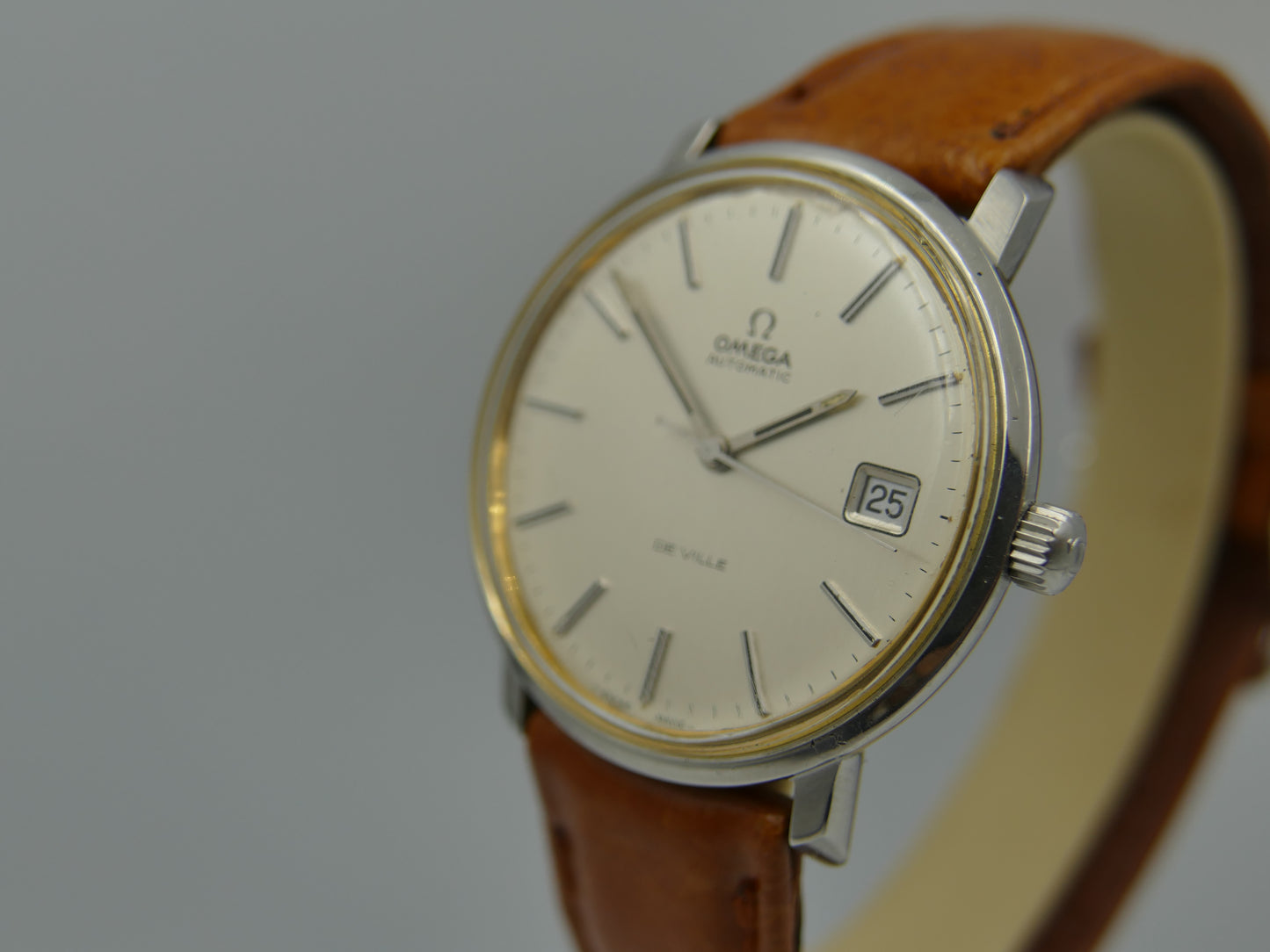 70s vintage watch mens Omega De Ville ref 166.0134 automatic 1012 SS serviced