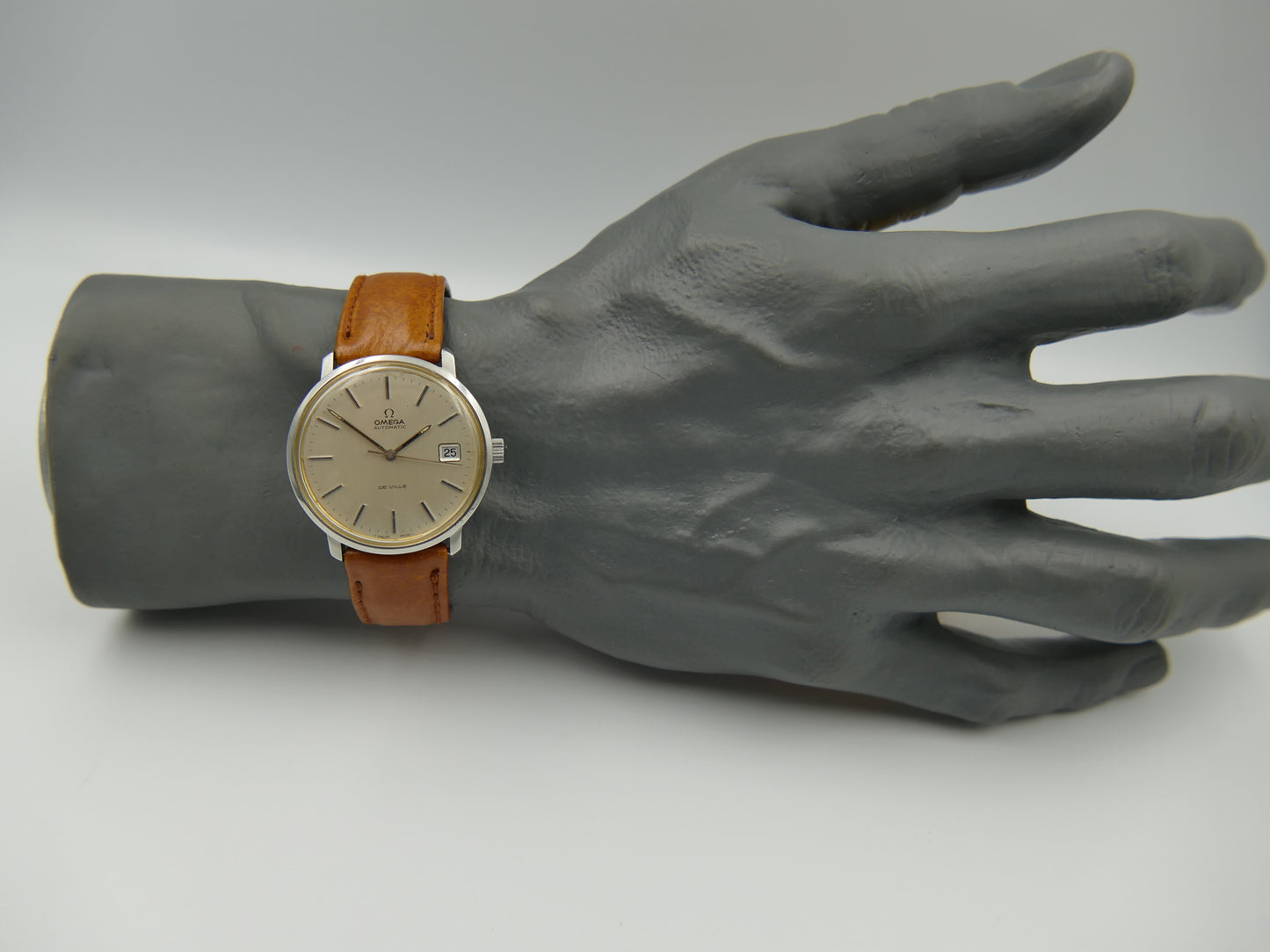 70s vintage watch mens Omega De Ville ref 166.0134 automatic 1012 SS serviced