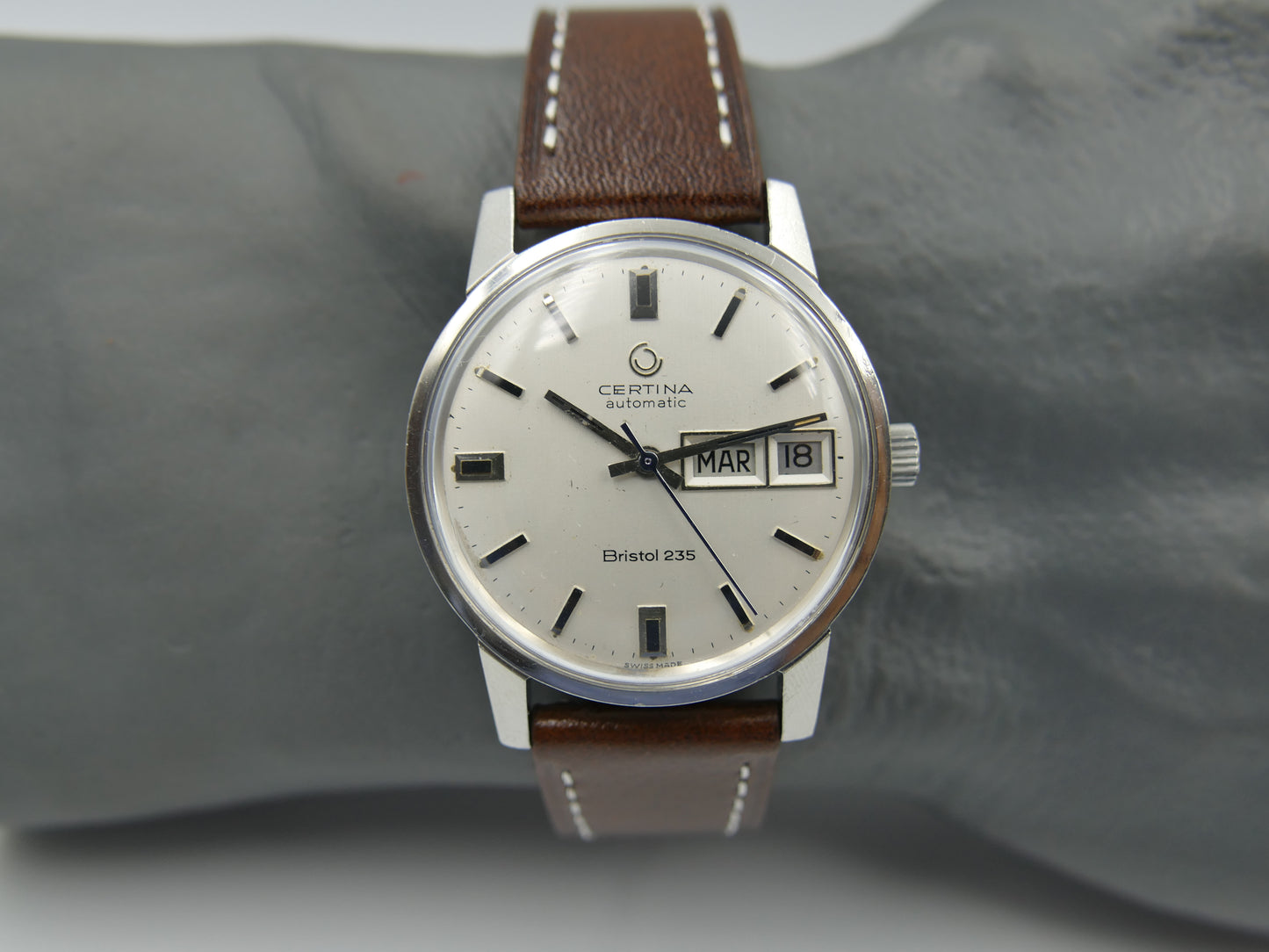 70s vintage watch mens Certina bristol 235 automatic 25-651 steel
