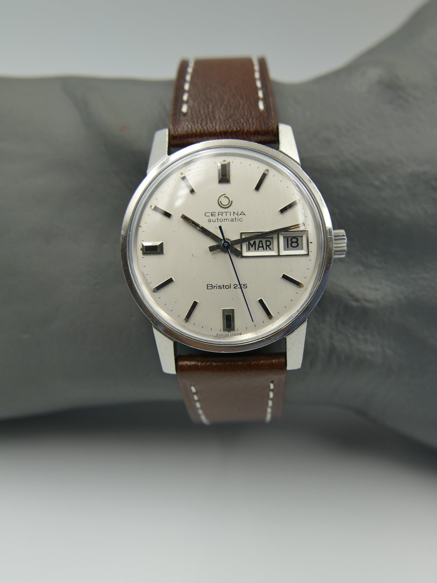 70s vintage watch mens Certina bristol 235 automatic 25-651 steel
