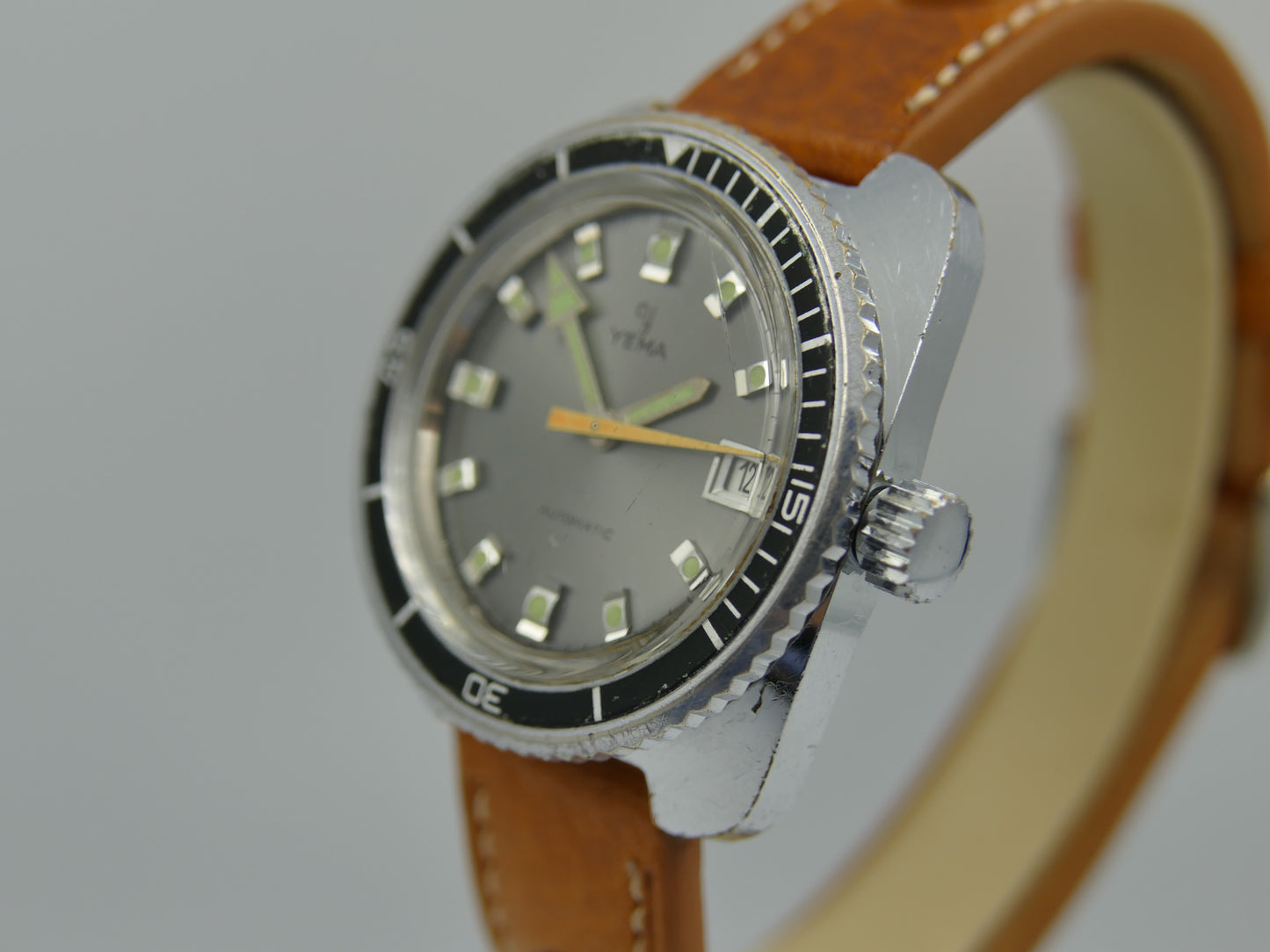 70s vintage watch mens diver plongee Yema ref 221214 automatic FE 3611