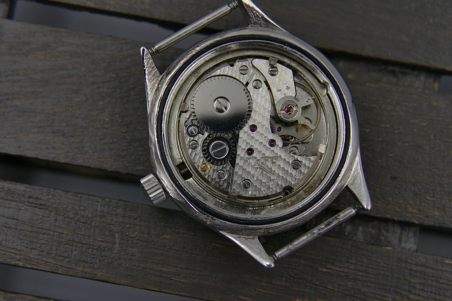60's vintage watch mens diver Camy geneva ref. 7311 manual wind ST 96-4 serviced