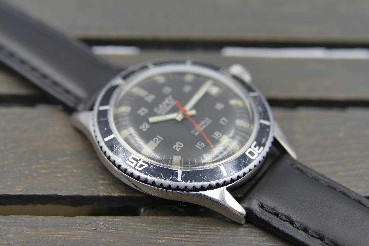 60's vintage watch mens diver Camy geneva ref. 7311 manual wind ST 96-4 serviced
