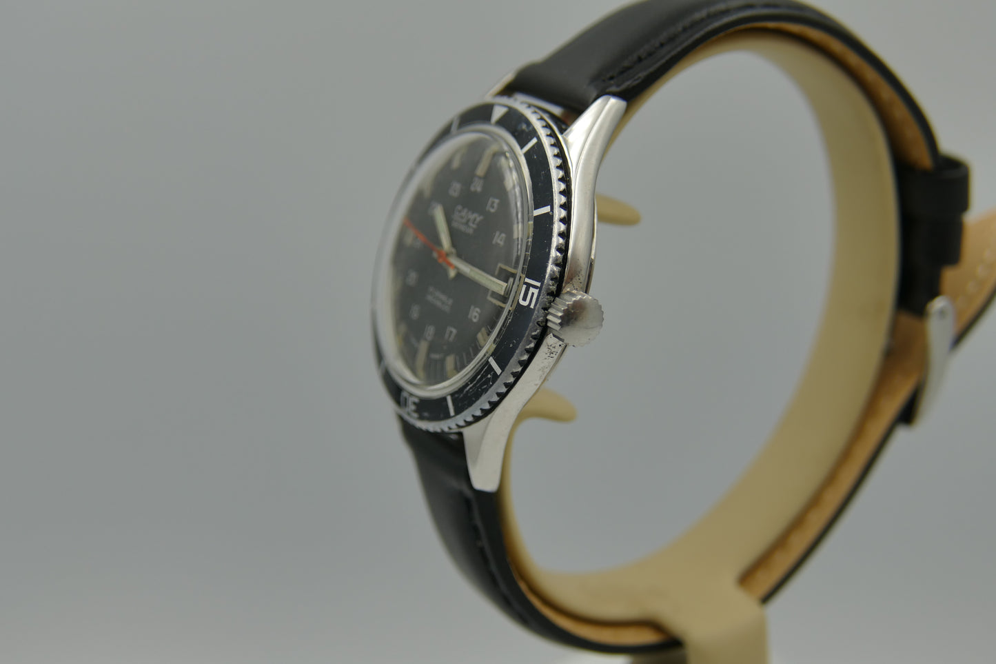 60's vintage watch mens diver Camy geneva ref. 7311 manual wind ST 96-4 serviced