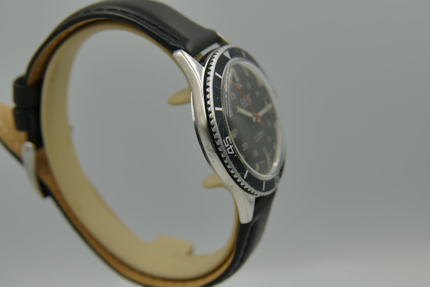 60's vintage watch mens diver Camy geneva ref. 7311 manual wind ST 96-4 serviced