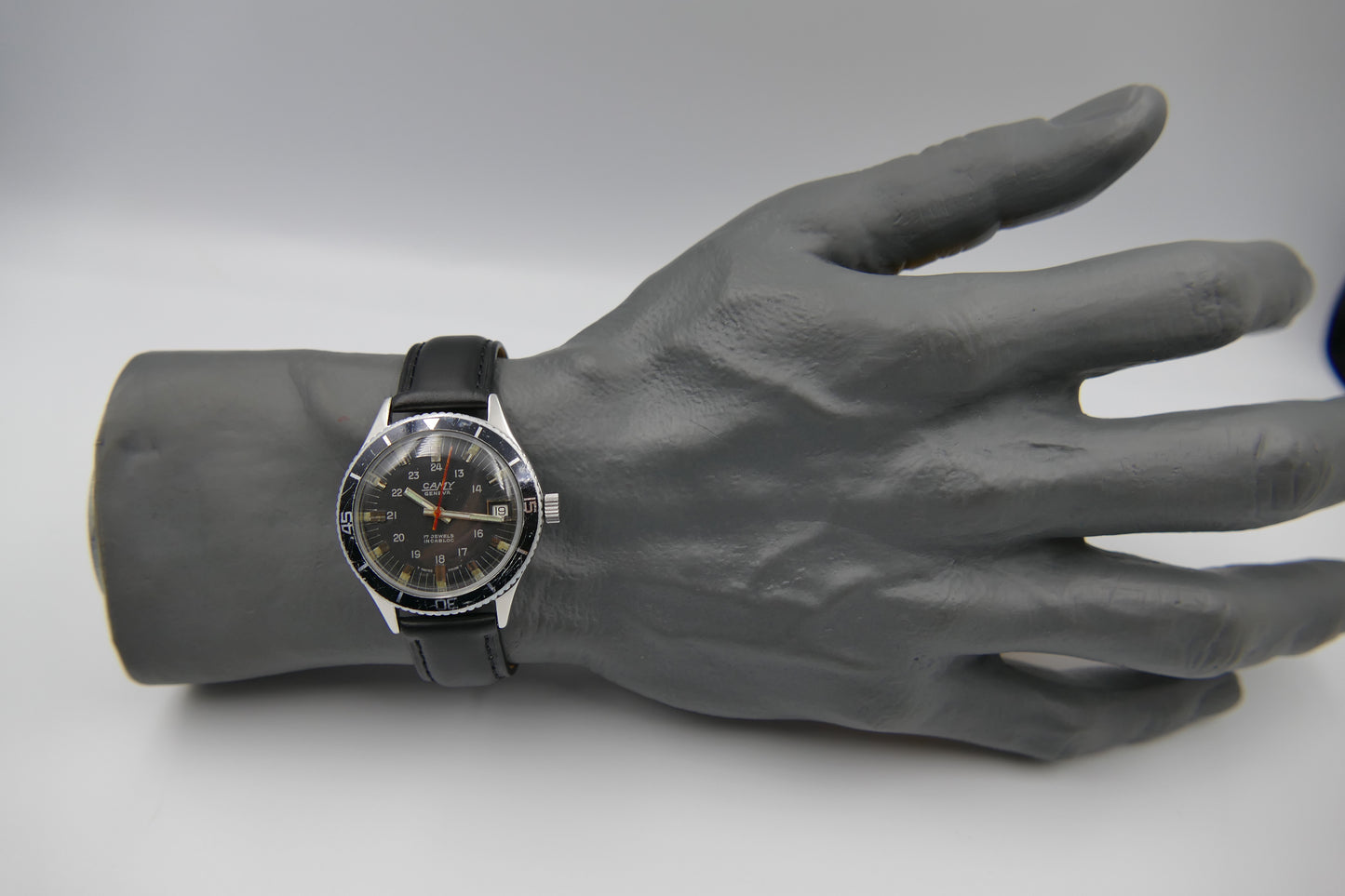 60's vintage watch mens diver Camy geneva ref. 7311 manual wind ST 96-4 serviced